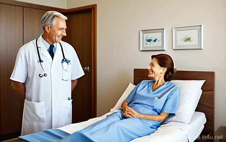 말기암 환자 요양 사례 - **Prompt 1: The Comfort of Home Palliative Care**
    An elderly Italian woman, with kind eyes and a...