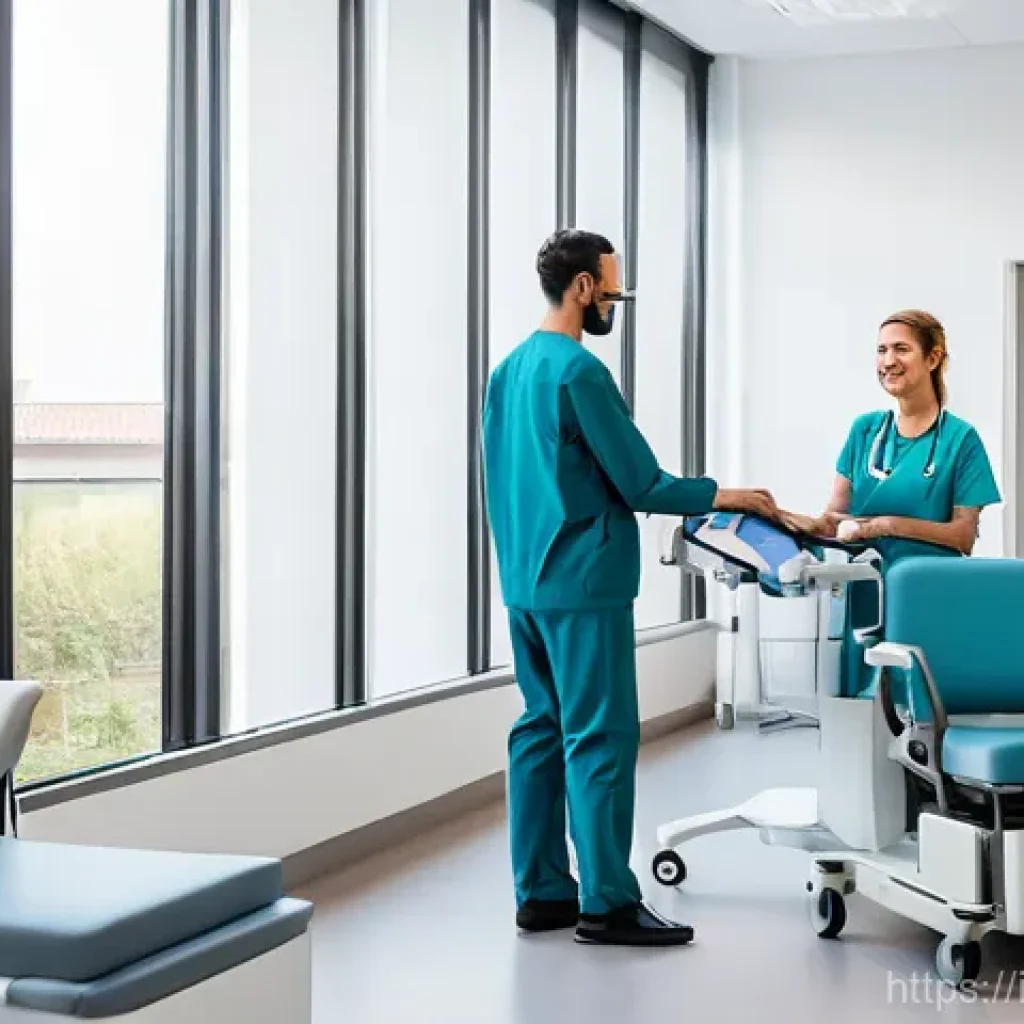 요양병원에서 치료 가능한 신경계 질환 - **Prompt 1: Multidisciplinary Care and Advanced Facility in Italy**
    "A bright, modern, and spaci...