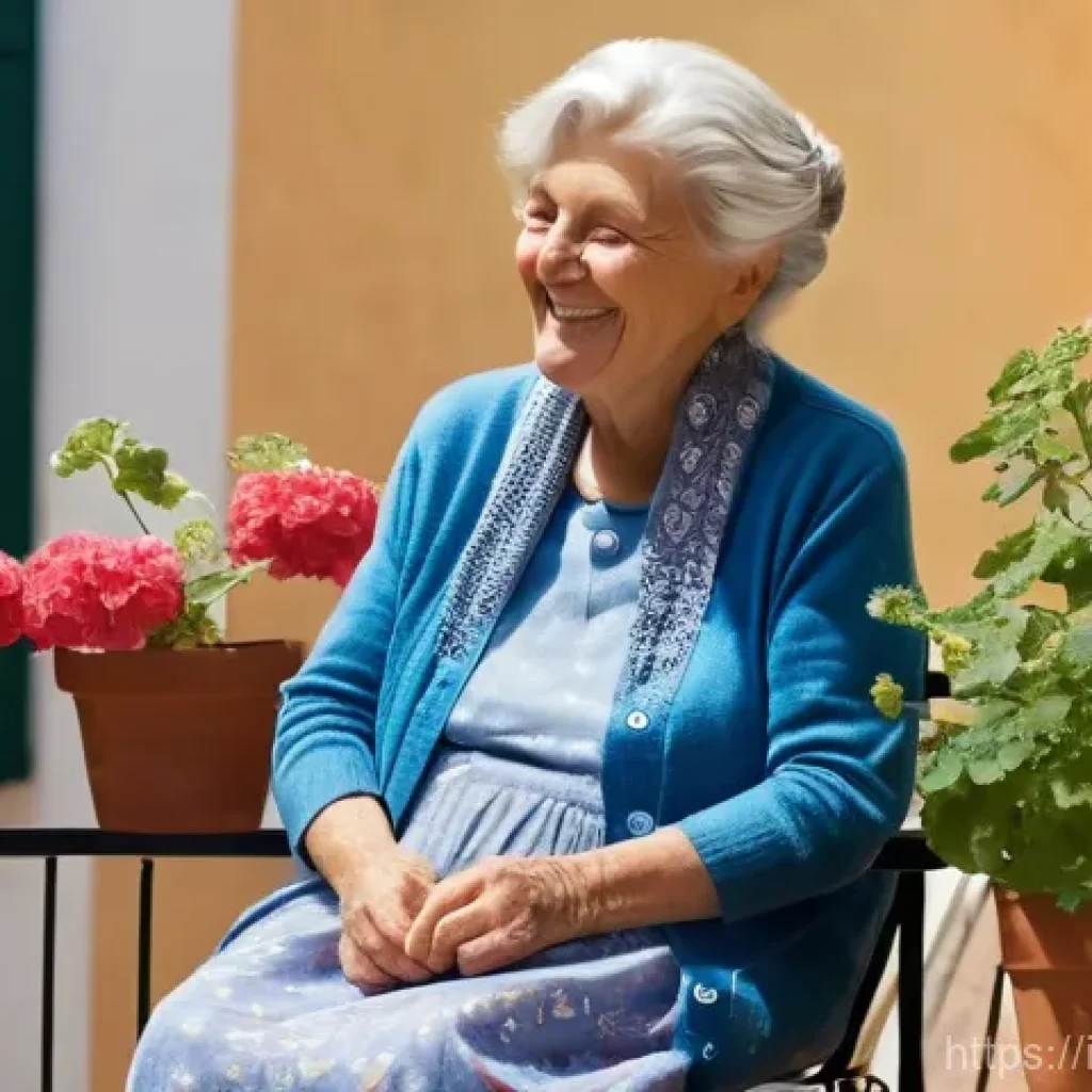 요양병원 건강보험 청구 - **A Cheerful Italian Nonna Knitting in a Sunlit Piazza:**
    "An elderly Italian woman, a 'Nonna,' ...