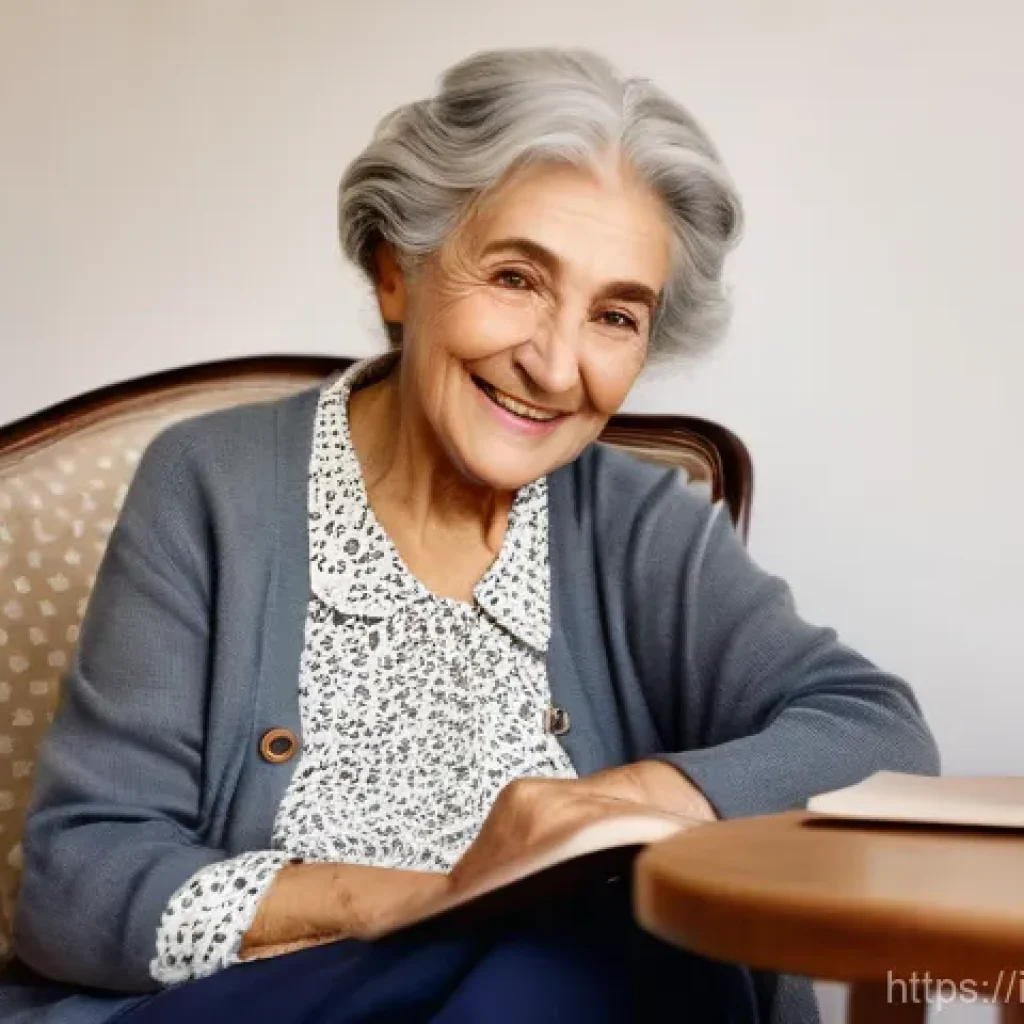 요양병원 환자 상태 관리 팁 - A heartwarming scene inside a cozy, personalized nursing home room in Italy. An elderly Italian woma...