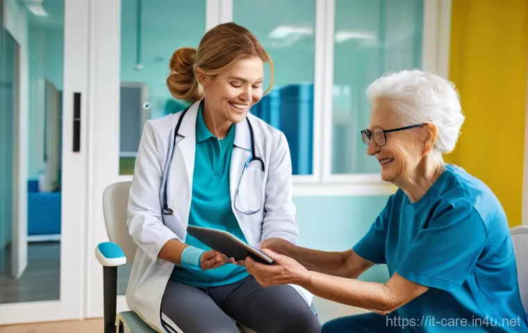 요양병원에서 치료하는 만성 질환 - **Prompt 1: Compassionate Care and Engaging Activities in a Modern RSA**
    "A vibrant and cozy com...