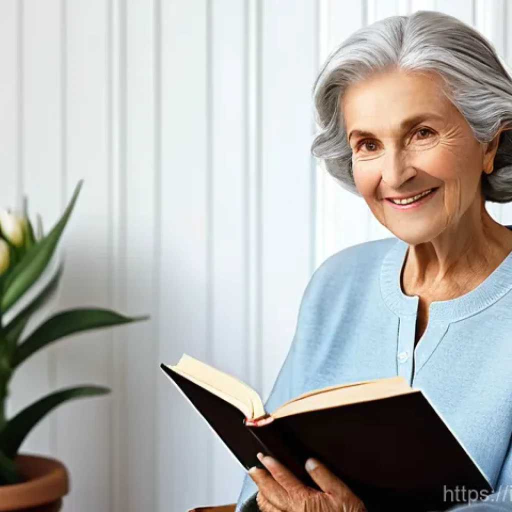 요양병원 환자 생활 지원 서비스 - **Prompt 1: Personalized Home Care and Comfort**
    "A serene and dignified elderly Italian woman i...