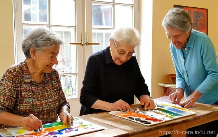 요양병원 환자 생활 지원 서비스 - **Prompt 1: Personalized Home Care and Comfort**
    "A serene and dignified elderly Italian woman i...