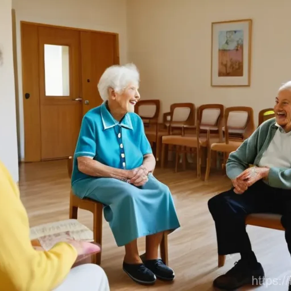 요양병원에서 치료 가능한 병 - **Prompt:** A heartwarming scene inside a bright, modern Italian assisted living facility (RSA). A g...