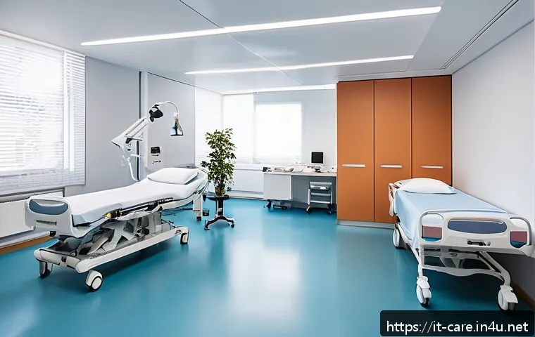 뇌졸중 재활 요양병원 - A modern neurological rehabilitation clinic interior in Italy, showcasing a multidisciplinary medica...